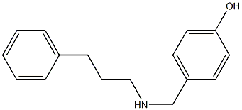 4-{[(3-phenylpropyl)amino]methyl}phenol Struktur