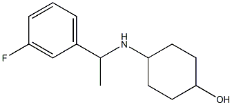 4-{[1-(3-fluorophenyl)ethyl]amino}cyclohexan-1-ol Struktur