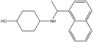 4-{[1-(naphthalen-1-yl)ethyl]amino}cyclohexan-1-ol Struktur