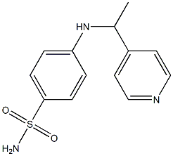 4-{[1-(pyridin-4-yl)ethyl]amino}benzene-1-sulfonamide Struktur