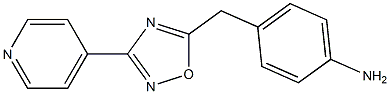 4-{[3-(pyridin-4-yl)-1,2,4-oxadiazol-5-yl]methyl}aniline Struktur