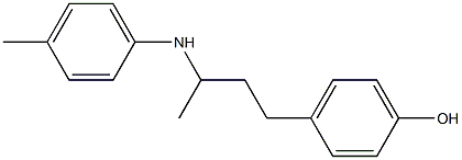 4-{3-[(4-methylphenyl)amino]butyl}phenol 結(jié)構(gòu)式