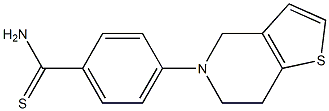 4-{4H,5H,6H,7H-thieno[3,2-c]pyridin-5-yl}benzene-1-carbothioamide Struktur