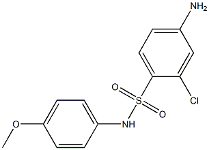 4-amino-2-chloro-N-(4-methoxyphenyl)benzene-1-sulfonamide Struktur