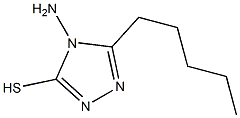 4-amino-5-pentyl-4H-1,2,4-triazole-3-thiol Struktur