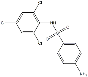 4-amino-N-(2,4,6-trichlorophenyl)benzene-1-sulfonamide Struktur