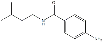 4-amino-N-(3-methylbutyl)benzamide Struktur