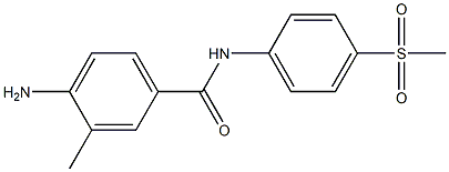 4-amino-N-(4-methanesulfonylphenyl)-3-methylbenzamide Struktur