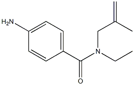 4-amino-N-ethyl-N-(2-methylprop-2-enyl)benzamide Struktur