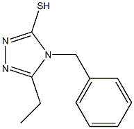 4-benzyl-5-ethyl-4H-1,2,4-triazole-3-thiol Struktur