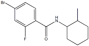 4-bromo-2-fluoro-N-(2-methylcyclohexyl)benzamide Struktur