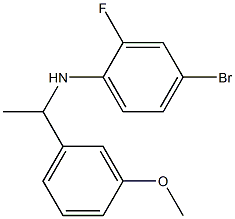 4-bromo-2-fluoro-N-[1-(3-methoxyphenyl)ethyl]aniline Struktur