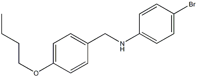 4-bromo-N-[(4-butoxyphenyl)methyl]aniline Struktur