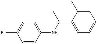 4-bromo-N-[1-(2-methylphenyl)ethyl]aniline Struktur