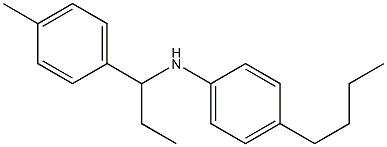 4-butyl-N-[1-(4-methylphenyl)propyl]aniline Struktur