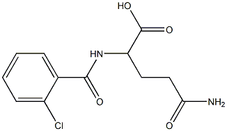 4-carbamoyl-2-[(2-chlorophenyl)formamido]butanoic acid Struktur