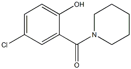 4-chloro-2-(piperidin-1-ylcarbonyl)phenol Struktur