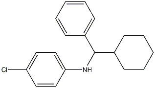 4-chloro-N-[cyclohexyl(phenyl)methyl]aniline Struktur