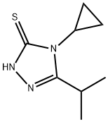 4-cyclopropyl-5-(propan-2-yl)-4H-1,2,4-triazole-3-thiol Struktur