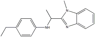 4-ethyl-N-[1-(1-methyl-1H-1,3-benzodiazol-2-yl)ethyl]aniline Struktur