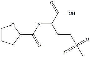 4-methanesulfonyl-2-(oxolan-2-ylformamido)butanoic acid Struktur