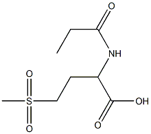 4-methanesulfonyl-2-propanamidobutanoic acid Struktur