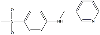 4-methanesulfonyl-N-(pyridin-3-ylmethyl)aniline Struktur