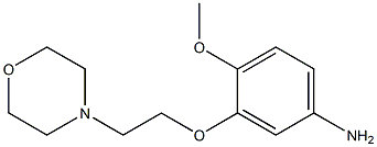 4-methoxy-3-[2-(morpholin-4-yl)ethoxy]aniline Struktur