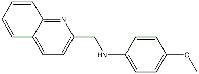 4-methoxy-N-(quinolin-2-ylmethyl)aniline Struktur