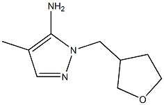 4-methyl-1-(oxolan-3-ylmethyl)-1H-pyrazol-5-amine Struktur