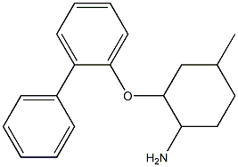 4-methyl-2-(2-phenylphenoxy)cyclohexan-1-amine Struktur