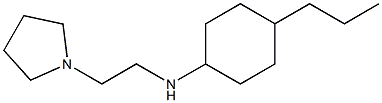 4-propyl-N-[2-(pyrrolidin-1-yl)ethyl]cyclohexan-1-amine Struktur