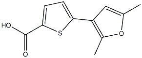 5-(2,5-dimethylfuran-3-yl)thiophene-2-carboxylic acid Struktur