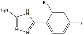 5-(2-bromo-4-fluorophenyl)-4H-1,2,4-triazol-3-amine Struktur