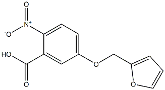 5-(2-furylmethoxy)-2-nitrobenzoic acid Struktur