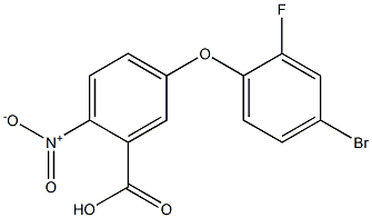 5-(4-bromo-2-fluorophenoxy)-2-nitrobenzoic acid Struktur