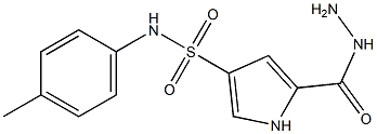 5-(hydrazinocarbonyl)-N-(4-methylphenyl)-1H-pyrrole-3-sulfonamide Struktur