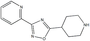 5-(piperidin-4-yl)-3-(pyridin-2-yl)-1,2,4-oxadiazole Struktur