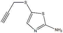 5-(prop-2-ynylthio)-1,3-thiazol-2-amine Struktur