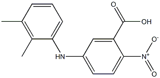 5-[(2,3-dimethylphenyl)amino]-2-nitrobenzoic acid Struktur