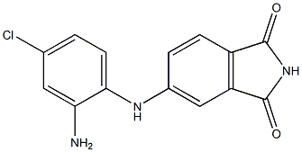 5-[(2-amino-4-chlorophenyl)amino]-2,3-dihydro-1H-isoindole-1,3-dione Struktur