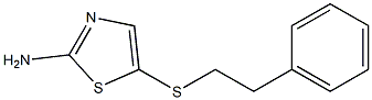 5-[(2-phenylethyl)thio]-1,3-thiazol-2-amine Struktur