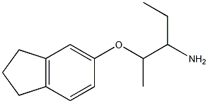 5-[(3-aminopentan-2-yl)oxy]-2,3-dihydro-1H-indene Struktur