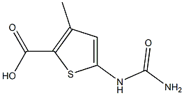 5-[(aminocarbonyl)amino]-3-methylthiophene-2-carboxylic acid Struktur