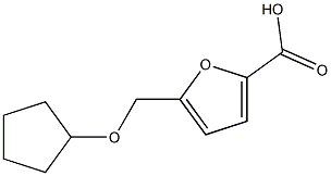 5-[(cyclopentyloxy)methyl]-2-furoic acid Struktur