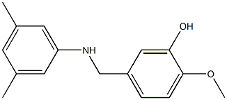 5-{[(3,5-dimethylphenyl)amino]methyl}-2-methoxyphenol Struktur