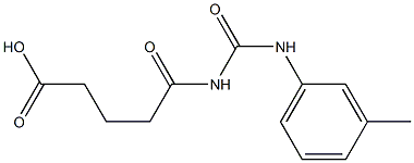 5-{[(3-methylphenyl)carbamoyl]amino}-5-oxopentanoic acid Struktur