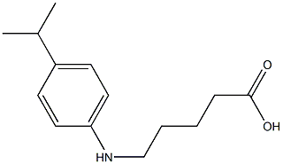 5-{[4-(propan-2-yl)phenyl]amino}pentanoic acid Struktur