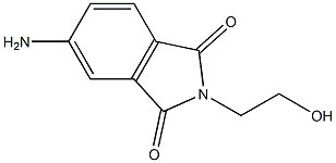 5-amino-2-(2-hydroxyethyl)-2,3-dihydro-1H-isoindole-1,3-dione Struktur