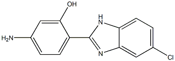 5-amino-2-(5-chloro-1H-1,3-benzodiazol-2-yl)phenol Struktur